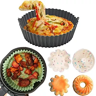 Air Fryer Silicone Liners Reusable Air Fryer Silicone Pot With 2pcs Muffin Cu... • $18.44