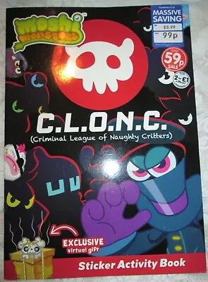 £1.49 • Buy Brand New. Moshi Monsters C.L.O.N.C Sticker Activity. Book.