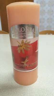 Colonial Homescents Pillar Candle Strawberry Rhubarb Sealed Vhtf  • £4