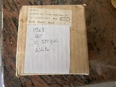 1968 Ford Mustang; GT  C  Side Stripe Kit; White New In Box • $35