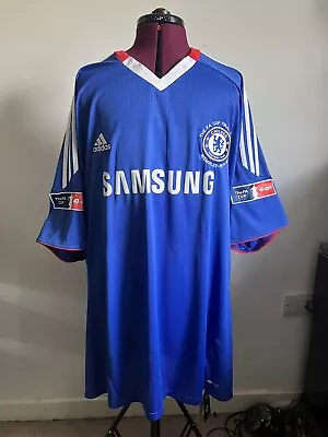 Chelsea Fc Fa Cup Final 2010 Frank Lampard Shirt Adidas Mens Size 2XL BNWT  • £179.99