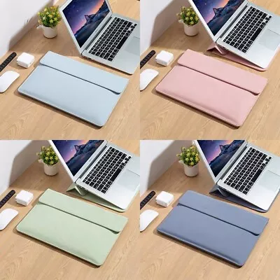 $20.95 • Buy Slim MacBook Air 13 Inch Case Pro 13 Inch M2 Sleeve Bag PU Leather Laptop Stand 