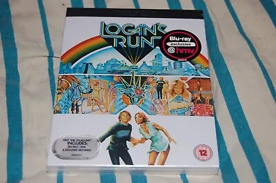 LOGAN'S RUN ~ Michael York (Premium Collection Blu-ray & DVD & Artcards) ~ NEW ~ • £15