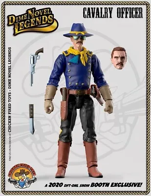 Dime Novel Legends 1:18 Scale (4 ) Old West Action Figure Cavalry Officer • $38.99