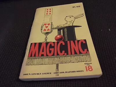 Vintage Magic Inc. Catalog 18 Magic Trick Supplies • $9.99