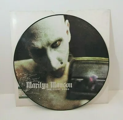 Marilyn Manson Limited Edition 12  Picture Disc The Fight Song Slipknot Remix • $79.99