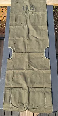 1 VINTAGE Army US Military Medic Stretcher Litter REPLACEMENT CANVAS 22.5  X 72  • $125