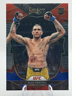 2023 Panini Select UFC Alex Pereira Concourse Red & Blue Rookie RC #65  • $0.99