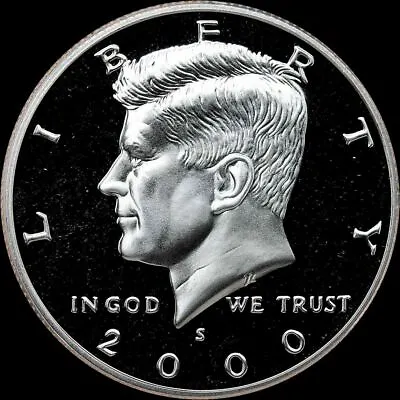 $7.98 • Buy 2000 S Kennedy Half Dollar Gem Deep Cameo CN-Clad PROOF Coin US Mint