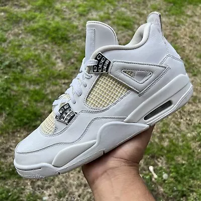 *Read* 2016 Nike Air Jordan Retro 4 Pure Money 308497-100 Left Shoe Only Amputee • $119