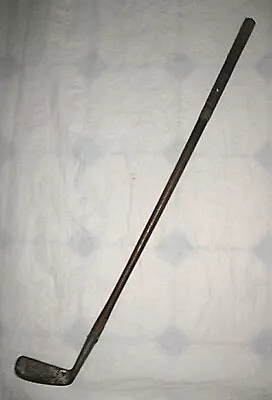 Vintage Antique KID Toy Wood Shaft Leather Grip Handle Golf Club CHILD Size • $12.99