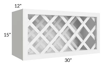 Arcadia White Shaker Wine Rack 30 W X 15 H X 12 D Inch Ready-To-Assemble • $125.99