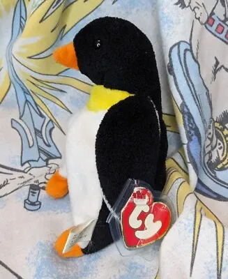 WADDLE The Penguin ❤️ 3rd Gen HT 1st Gen TT 3/1 ❤️TY Beanie Baby Nonmint • $30