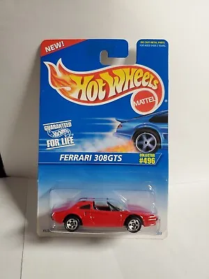 Hot Wheels Collector No. 496 Ferrari 308 GTS In Red - 5 Spoke Wheels - Magnum PI • $16.99