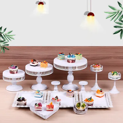 3PCS/Set Cake Stand Cupcake Holder Food Plate Home Hotel Xmas Party Decor • £23.79