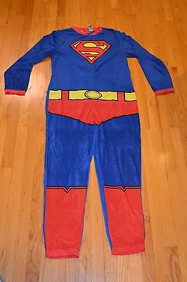 Men's Superman Union Suit Pajamas One Piece Sleepwear Size Medium - New With Tag • $30