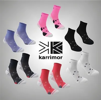 2 Pack Ladies Karrimor Sports Moisture Wicking Running Socks Size 4-8 • £14.59