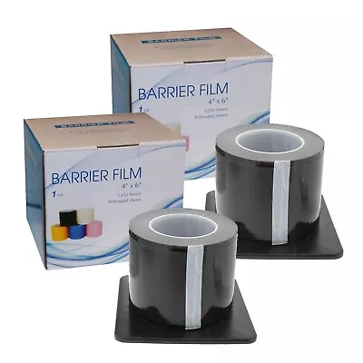 Barrier Film Tape Dental Tattoo Medical Microblading  1200 Sheets 2 Black Rolls • $35.62