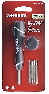 Husky 8 In 1 Precision Screwdriver Set 4 Phillips: #000 #00 #0 #1 . • $15.95