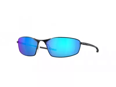 Oakley Sunglasses OO4141 Whisker  414114 Matte Black Sapphire Blue Man • £127.87