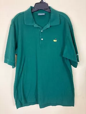 Masters Collection Men's Green Golf Polo Shirt Large Cotton Has Fading As Is • $4.16