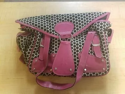 Mia Bossi Maria Diaper Bag Black/magenta • $69.99