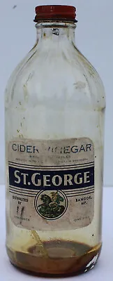 St George Cider Vinegar Bottle -  Bangor Maine • $14