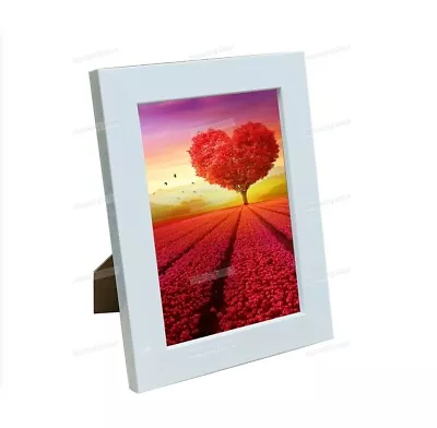 Classic Gloss White Picture Frame Free Standing Hangable 4x6 5x7 6x8 8x10 A4 NEW • $10.95