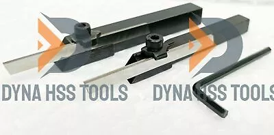 2x Mini Lathe Parting Holders With 2x Parting Blades & Keys - UNIMAT EMCO MYFORD • $46.10