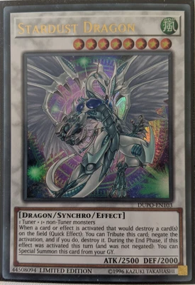 $4.95 • Buy YuGiOh Stardust Dragon (Alternate Art) Ultra Rare 1st Edition DUPO-EN103 NM