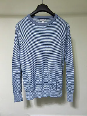 J Crew Wallace & Barnes Blue Striped Crewneck Sweater - Medium • $10