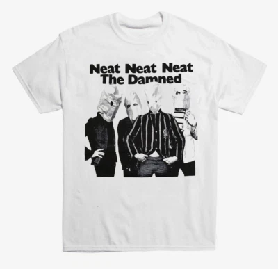 $11.45 • Buy Rare The Damned Neat Neat Neat White Gift Men All Size S To 5XL T- Shirt
