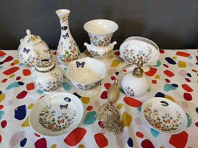 £24.99 • Buy Vtg Aynsley Cottage Garden Ceramic Bundle Job Lot Pieces X 9 Vase