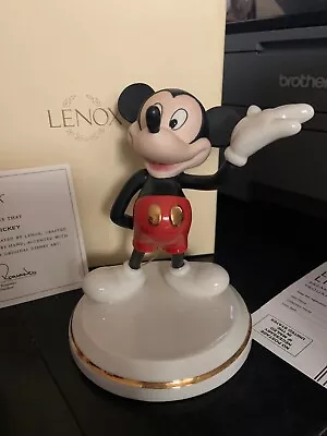 Lenox Disney's Tribute To Mickey Mouse MODERN MICKEY MINT & Box /COA • $77.99