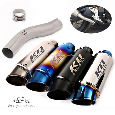 Slip On GSXR750 2008-2010 For Suzuki GSXR600 Exhaust Pipe Blue Modified Muffler • $114.47