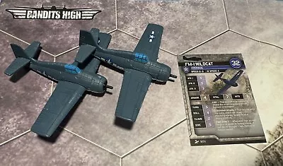 Axis & Allies - Bandits High - (2) FM1 Wildcat - America Planes • $5