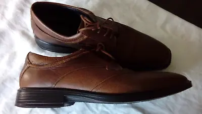 Mens Hotter Shoes Size 11 Excellent Cond Dark Brown Lace Ups Medium Width • £27.99