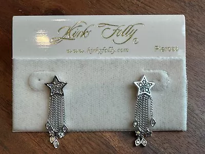 Kirks Folly Vintage Silver Stardust Aurora Borealis Crystals • $29