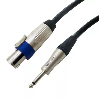 Tour Grade Van Damme Speakon To Mono Jack PA Speaker Cable. 1.5mm 2.5mm 4mm • $66.57