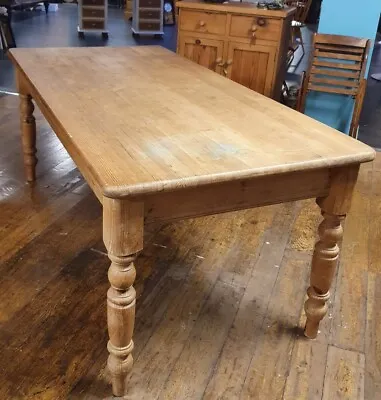 Solid Pine Farmhouse Style Kitchen Dining Table  • £195