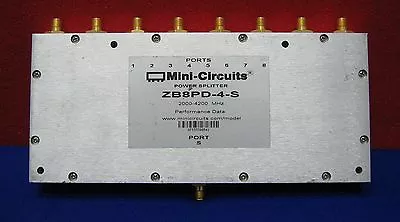 MINI-CIRCUITS POWER SPLITTER ZB8PD-4-S 2000-4200 MHz • $50