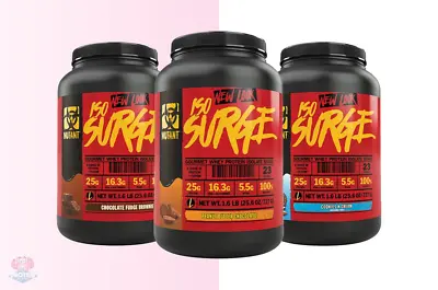 MUTANT ISO SURGE 1.6LBS Gourmet Whey Protein Isolate Shake EAAs Glutamines 25g • $36.99