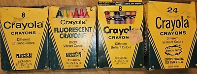 Vintage Retired Crayola Crayons Binney & Smith Lot Original Box Used • $7.99