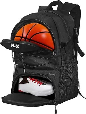 WOLT | Oxford Basketball Backpack Large Sports Bag With Soccer Volleyball Gym • $39.99