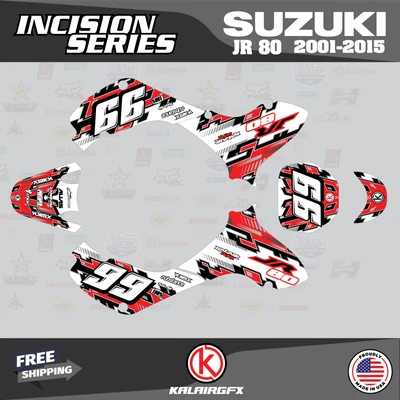 $144.77 • Buy Graphics Kit For SUZUKI JR80 (2001-2015) JR 80  INCISION-red