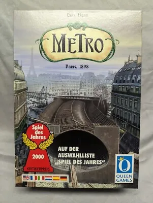 METRO PARIS 1898 - Queen Games - Complete • $19.99
