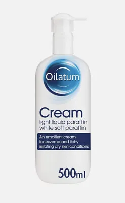 Oilatum Light Liquid Paraffin Cream Emollient Eczema Itchy Dry Skin 500g Pump • £12