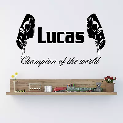 £11.99 • Buy Personalised Boxing - Vinyl Wall Art Sticker - Any Name (kds39)