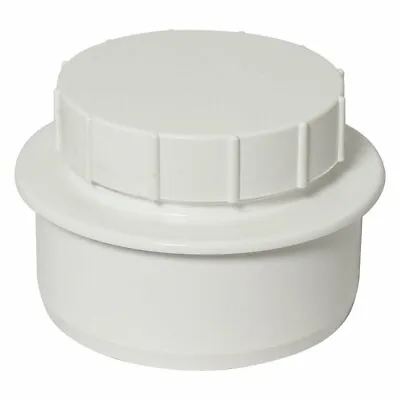 Floplast White 110mm Screwed Access Cap For Soil & Vent Pipe SP292W • £11.49