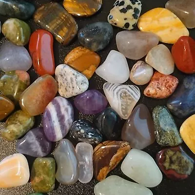 £1.89 • Buy Wholesale 5 - 100 Crystal Quartz Mixed Tumble Stones Polished 10 - 20mm Healing